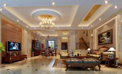 精致美式农村小别墅客厅装修图片大全