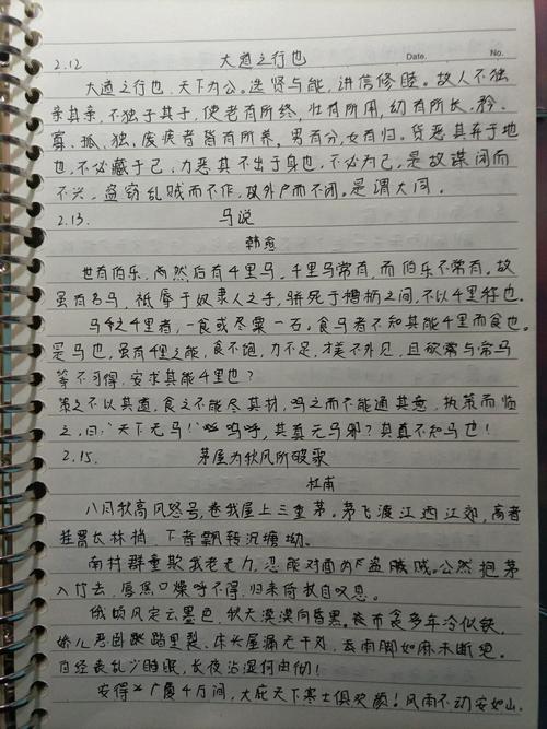 庄子与惠子游于濠梁之上,虽有嘉肴,大道之行也,马说,茅屋为秋风所破歌