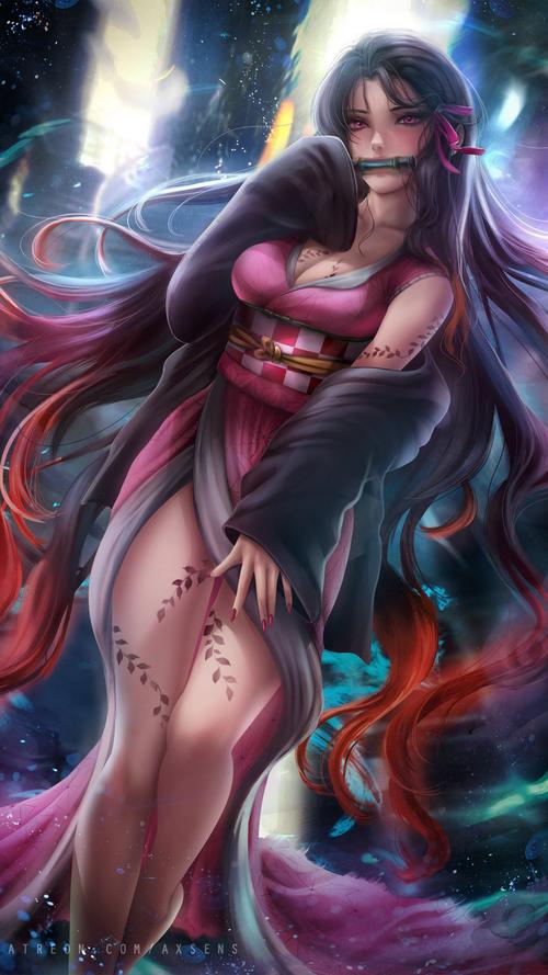 3d动漫人物灶门祢豆子个,高清图片,手机壁纸