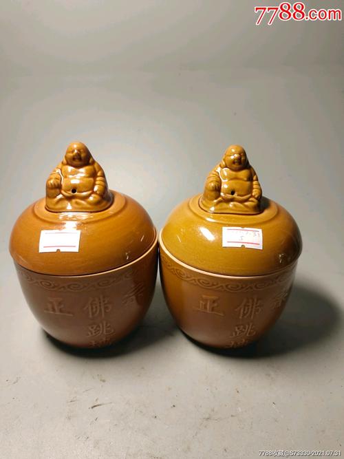 早期佛跳墙罐子一对5