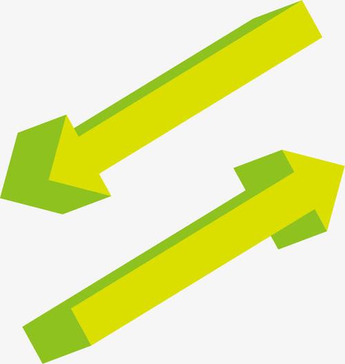 上下箭头,箭头图标,绿色箭头,3d图标,往返箭头