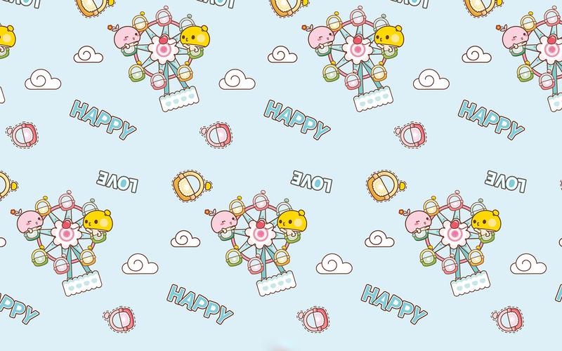 可爱卡通人物蘑菇点点高清图片桌面壁纸