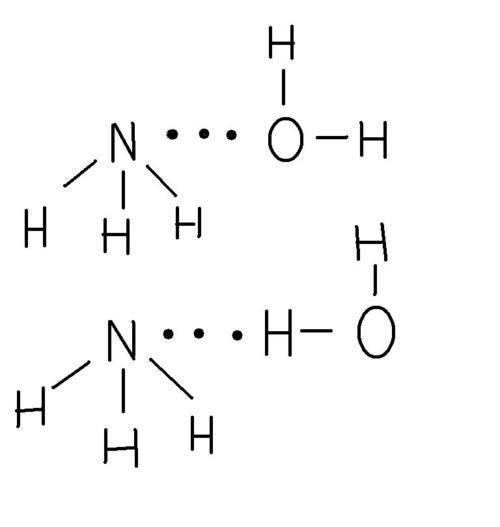 氨水的结构式是哪个