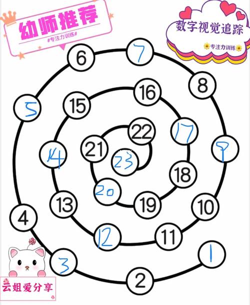 数字视觉追踪专注力训练97告别跳行漏字_专注力_运动_雨韵阁(北门)