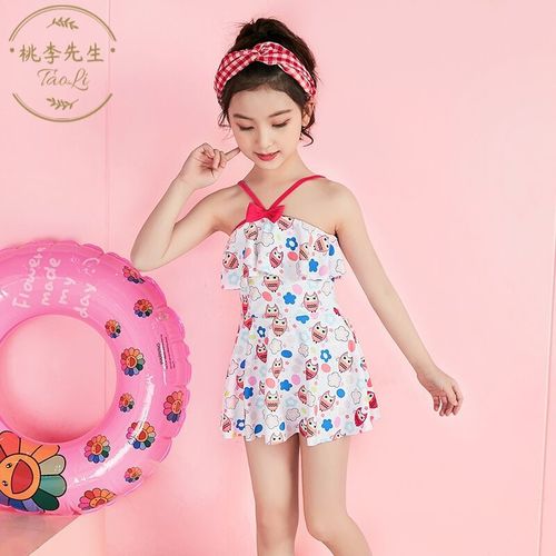 小女孩泳衣12岁青少年初中生10女童泳衣分体11中大童13岁15儿童泳装