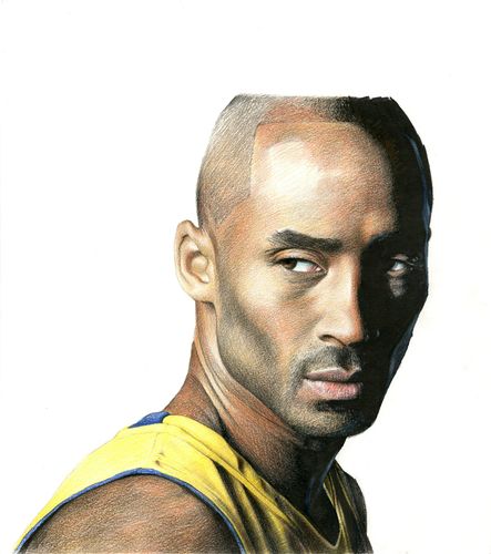 记·念 纸上彩铅-《科比2016》