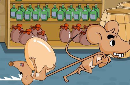 小老鼠搬鸡蛋简笔画步骤