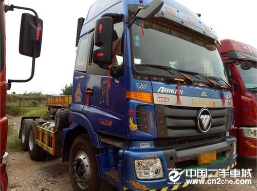 福田 欧曼 牵引车 etx 6系重卡 375马力 6x4 牵引车(bj4253smfjb-s4)