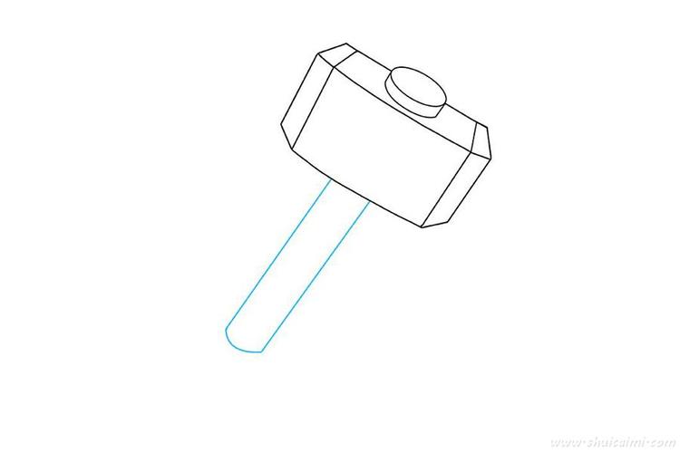 雷神之锤儿童简笔画的画法步骤图解这是一篇解决雷神之锤怎么画的文章