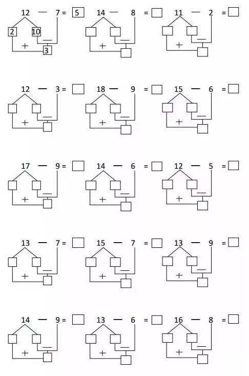 【桔子田教育】巧用破十法和平十法,让孩子突破"退位减法"!