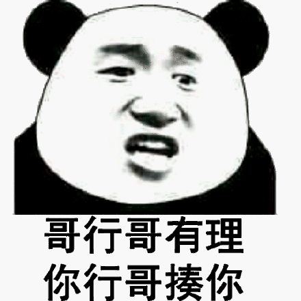 哥行哥有理,你行哥揍你(熊猫头表情包)_哥行_行哥_熊猫_有理表情