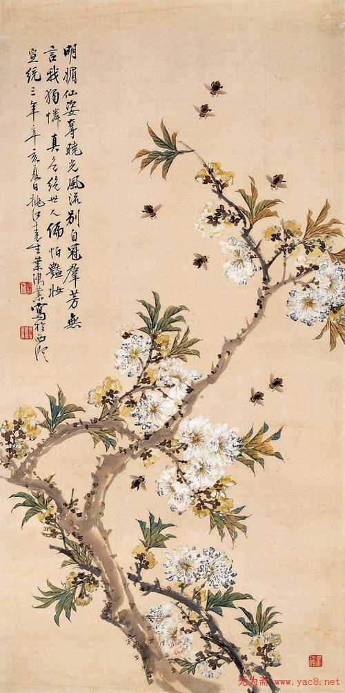 浙江叶鸿业中国花鸟画欣赏(6)