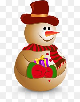 圣诞节雪人简笔画q萌