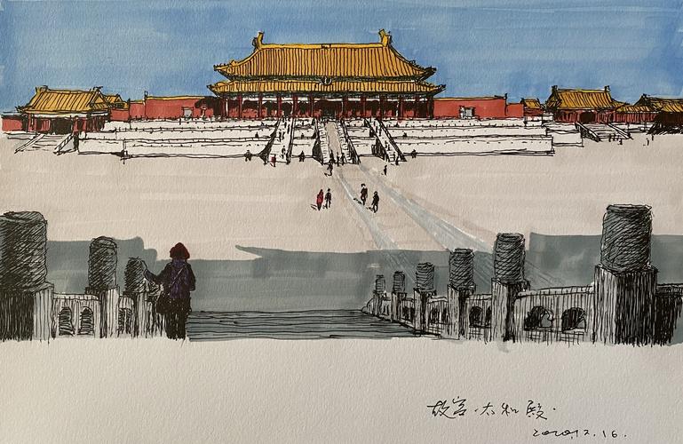 晒我的故宫钢笔画 5