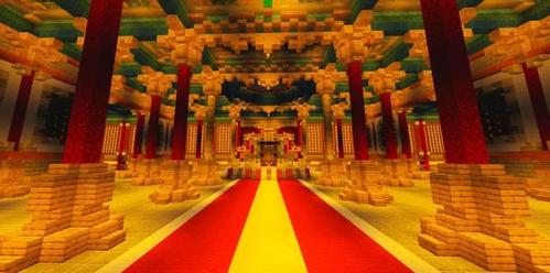 紫禁城是世界上现存 规模最大的宫殿型建筑 四周环以红色高墙 巍峨