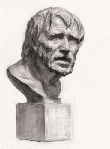 经典素描石膏像作品精选!