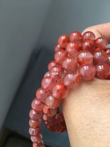 南红～冰飘_南红_手串_手链_兴趣爱好_手工