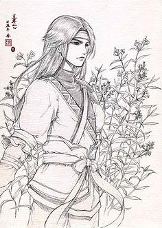 古风线稿