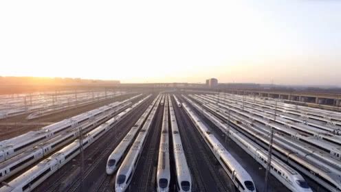 霸气! 鸟瞰中国最大动车所 宛如舰队万箭齐发场面壮观