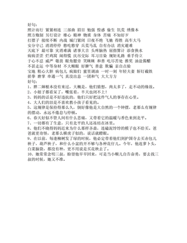 四世同堂好词好句.docx 2页
