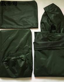 警察特警武警雨衣07雨衣5302分体雨衣橄榄绿便携雨衣套装抢险救援消防