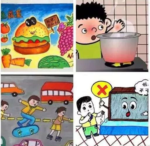 全国中小学生安全教育日居家安全教育小贴士 写美篇 安全主题教育绘画