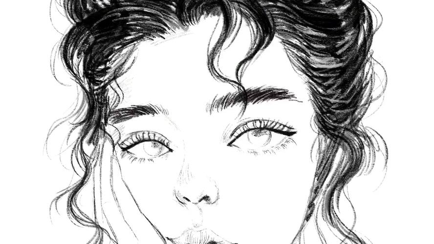 ipad临摹练习女孩