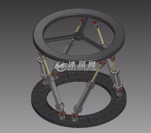 六足旋转定位并联自动化机构