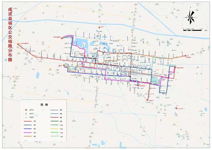 成武县六条城市公交线路已开始试运行