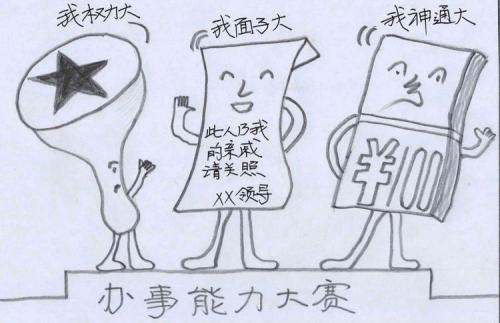 廉洁的彩色简笔画