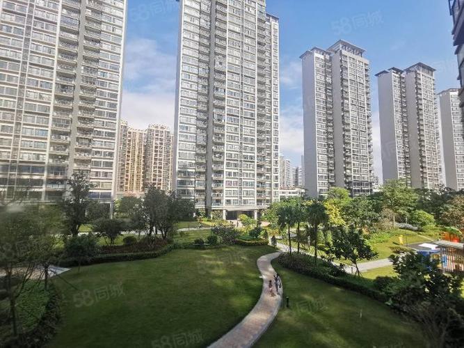 随时看房即刻入住精装3房2卫全齐3张床中海左岸岚庭