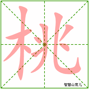 桃的笔顺拼音及解释