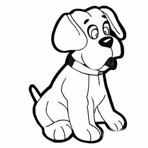 宠物简笔画图片大全可爱的宠物简笔画图片