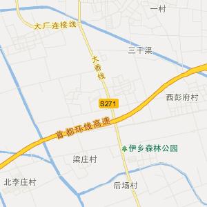 廊坊市大厂回族自治县行政地图