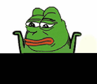 (大概和大张伟的这个feel倍儿爽一个道理),pepe开始成为网友们的表情