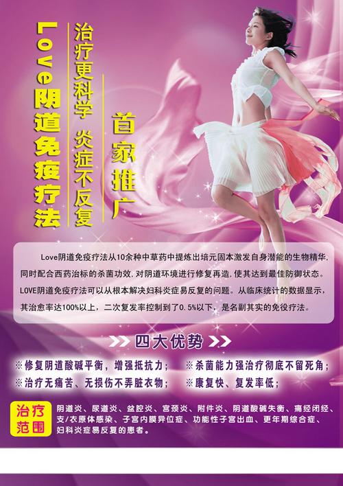 妇科炎症宣传广告psd素材