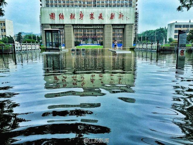 暴雨过后 南京理工大学变"奇幻森林"_国内频道_东方