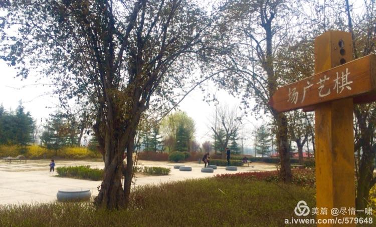 初春午后的虞城县人民公园