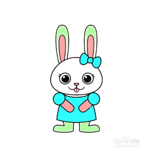 小兔子简笔画头像