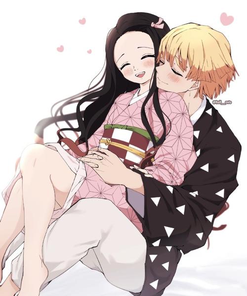 漫画:我妻善逸和弥豆子的婚后日常,善逸面对祢豆子不再害羞