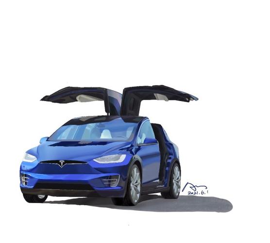 随手画的特斯拉