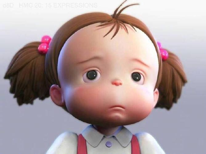 宫崎骏电影《龙猫》中小梅各式可爱表情,萌到了!