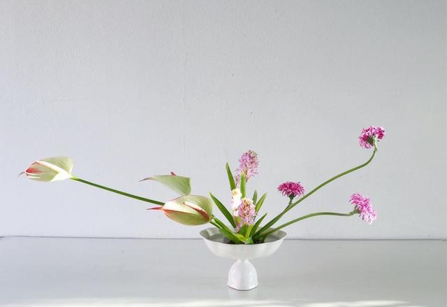 isunflower花艺学院:东方插花的几种基本花型