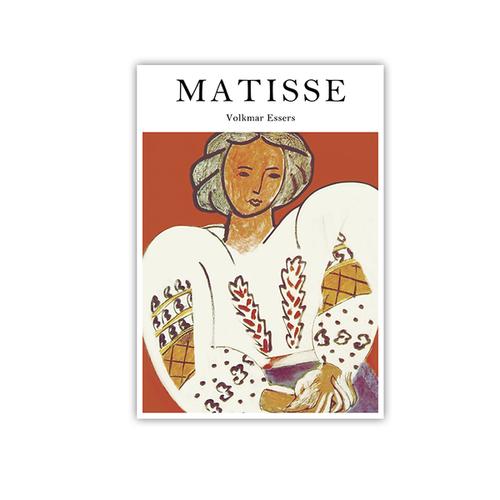马蒂斯抽象人物画装饰海报油画民宿咖啡店花店装饰画 matisse