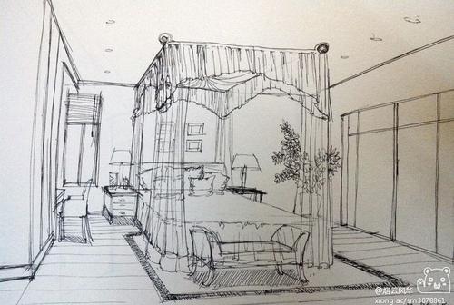 房间卧室儿童简笔画