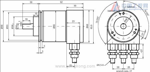bei mhm510-prof 系列profibus 绝对值多圈编码器
