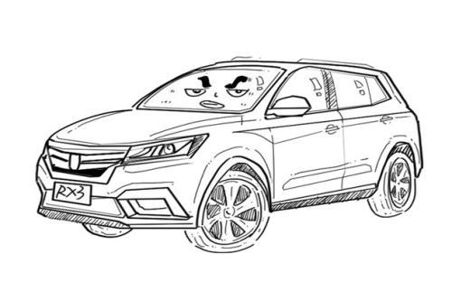 汽车流量简笔画