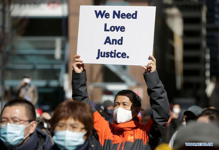 people rally for "stop asian hate" movement in canada