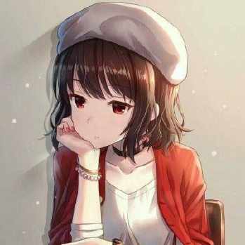 动漫女生头像高冷侧脸背影