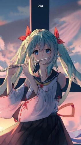 卡通小姐姐比心
